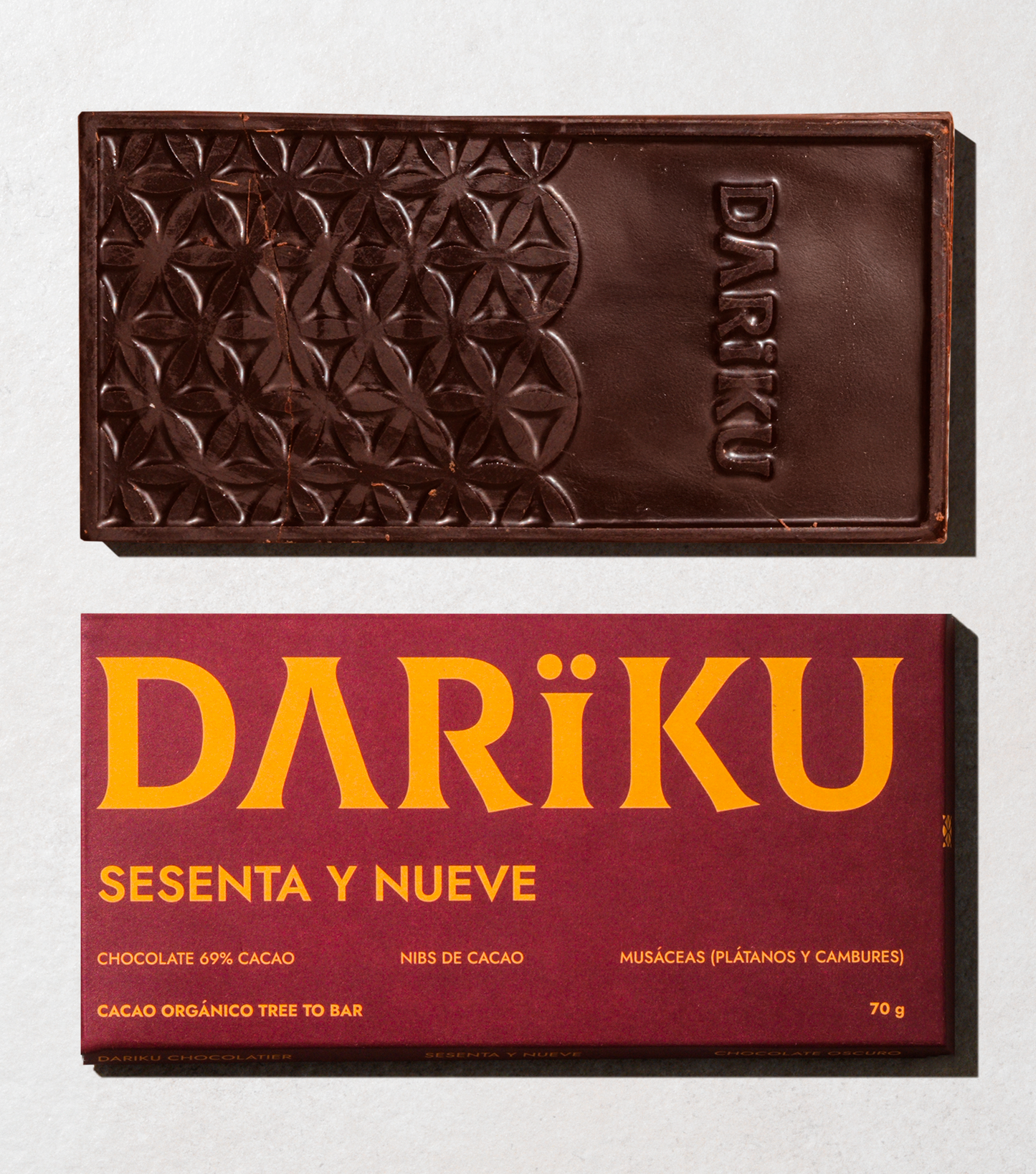 Tableta de Chocolate El Charal 69% Cacao
